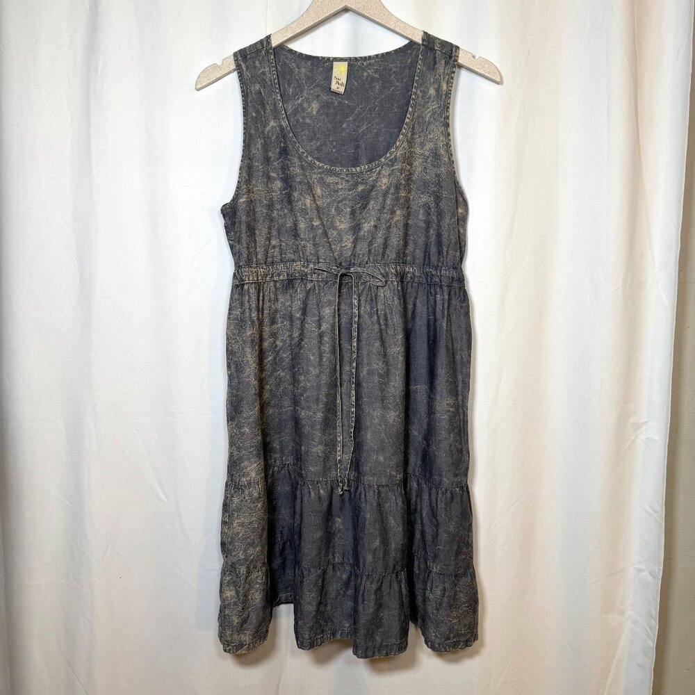Sun Moda Made in USA Cotton Acid Wash Sun Dress Size Medium